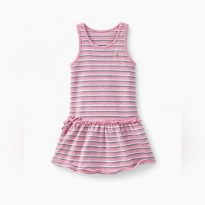 Ralph Lauren Baby Girl Pink Striped Knit Dress 18M
